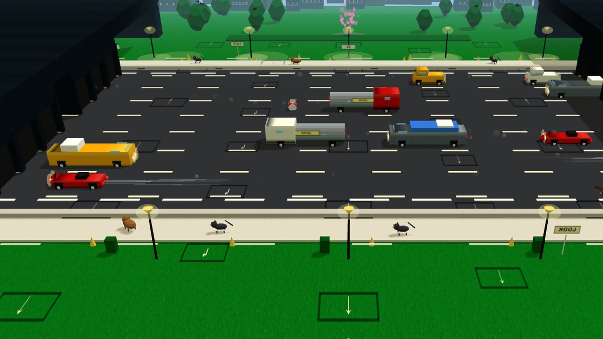 Screenshot preview of Spike Road Crossing gameplay